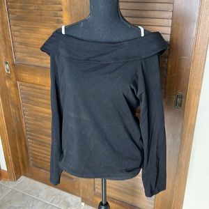 Royal Monk Size XL Black Off the Shoulder Top